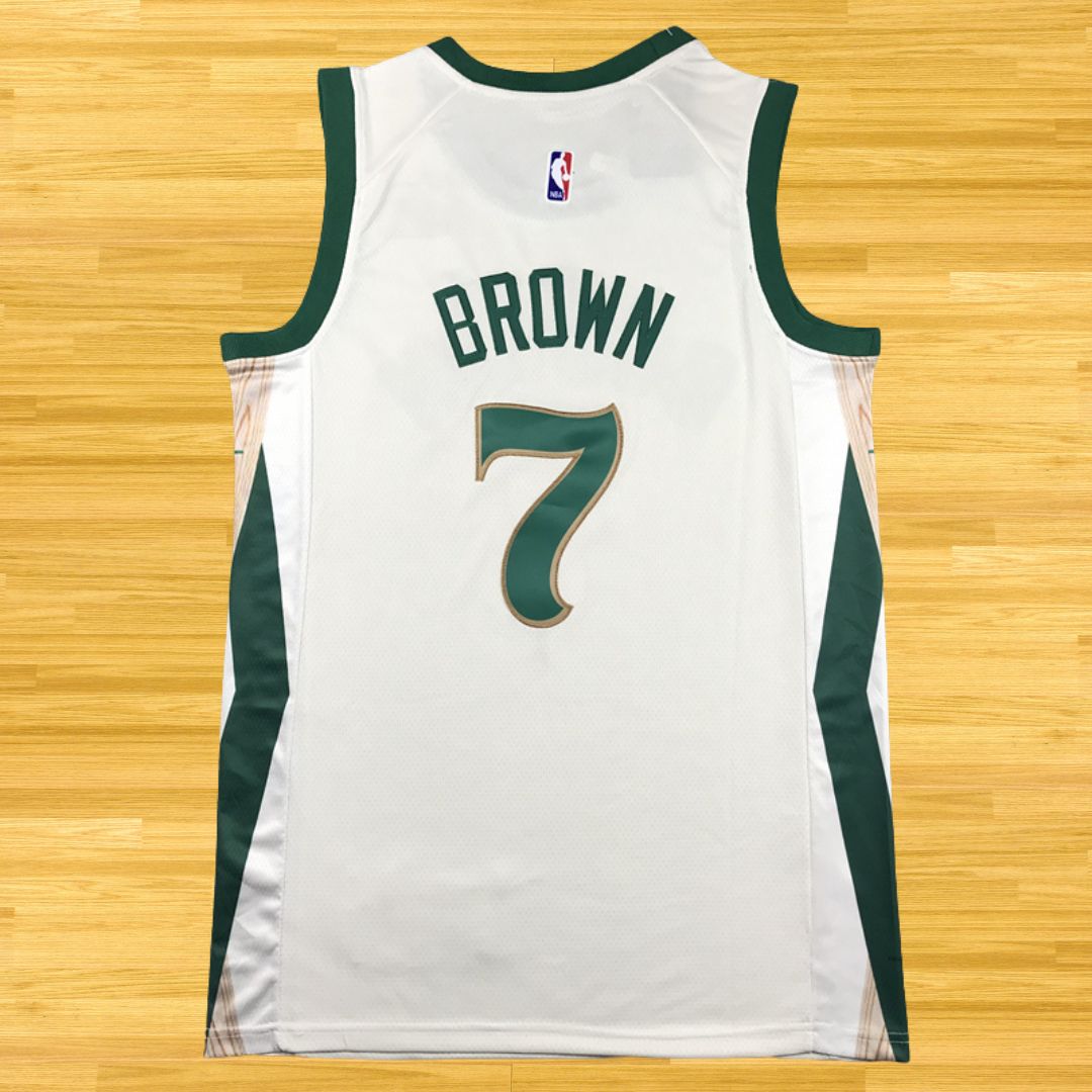 Celtics - Jaylen Brown - 2024 Finals Jersey - White