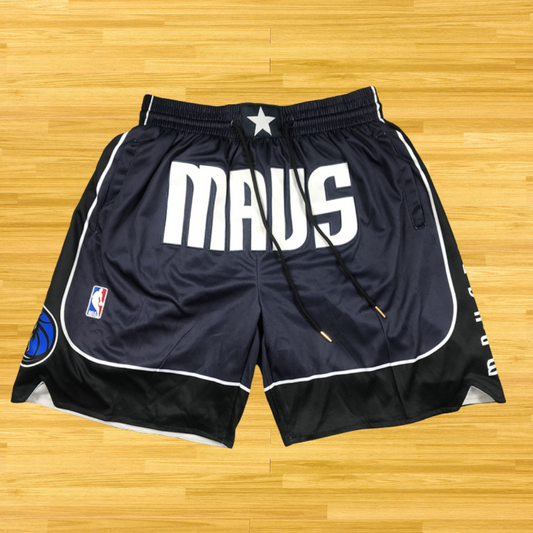 Mavericks - Retro Shorts - Black Mavs
