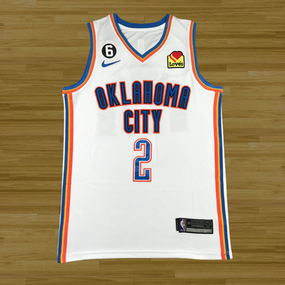 Thunder - Shai Gilgeous Alexander  - 24/25 Jersey - White