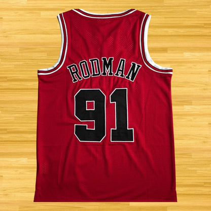 Bulls - Dennis Rodman - Retro Jersey - Red
