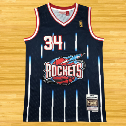 Rockets - Hakeem Olajuwon - Retro Jersey - Navy Blue