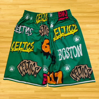 Celtics - Retro Shorts - Cartoon