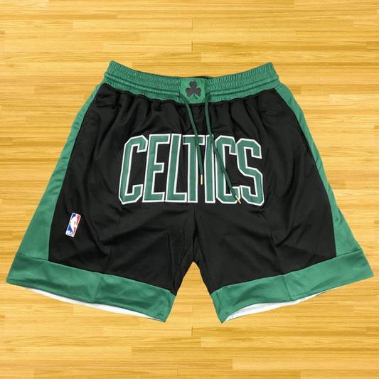 Celtics - Retro Shorts - Black/Green