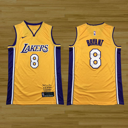 Lakers - Kobe Bryant - Retro Yersey - Yellow