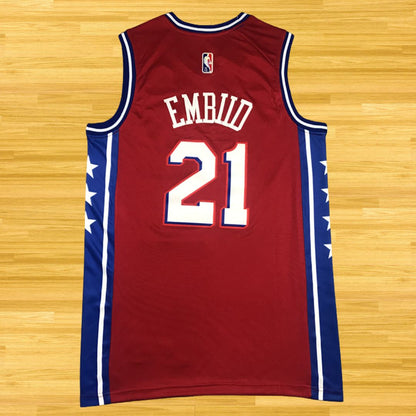 76ers - Joel Embiid - 24/25 Jersey - Red