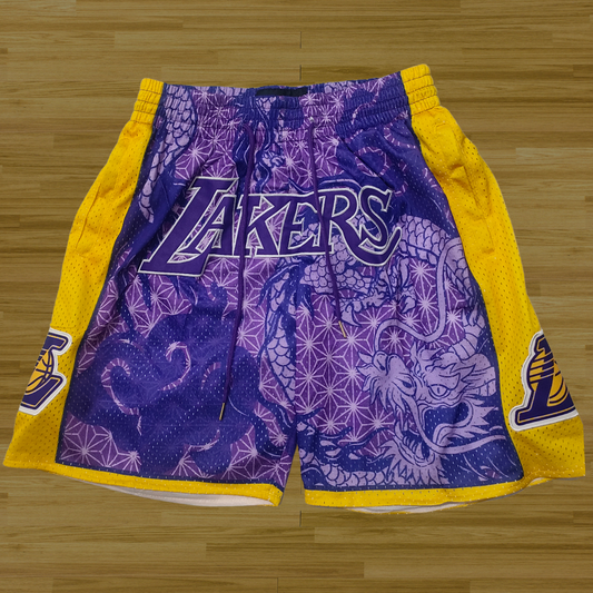 Lakers - Retro Shorts - Purple Dragon